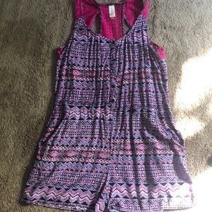 Size M Patterned No Boundaries Brand Romper